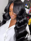 Signature Human Hair Collection Wavy 4X4 Pre-Plucked Lace Closure Wig